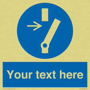 Custom Disconnect Sign